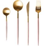 Set 4 tacamuri portugheze rose-gold