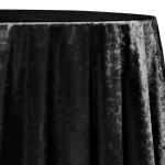 Fata de masa catifea  rotunda "Blackie" 3.2 m