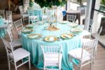 Fata de masa rotunda verde mint 3.6 m*3.6 m - imagine 2
