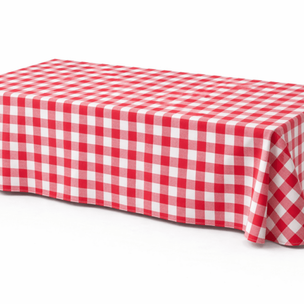 Fata de masa in carouri rosii 3.4*2.5 m